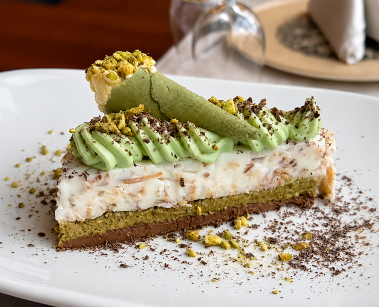 Cream Dubai desert fin cu fistic și ciocolată plating premium